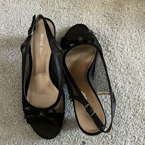 David Tate black sling size 8 WW